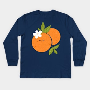 Happy Orange Kids Long Sleeve T-Shirt